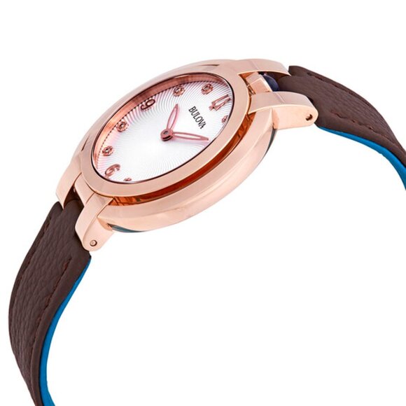 NWT ✅ Bulova Rose Gold Watch #97P131 Rubaiyat Diamond Collection ⭐ NWT - Picture 6 of 16